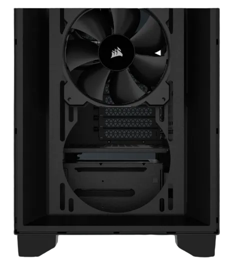 3000D AIRFLOW Black Mid-Tower PC Case; 2x 3.5'' |  2x 2.5'' Drive Bays; Up to 360mm Radiator compatible; 2x 120mm fan incl
