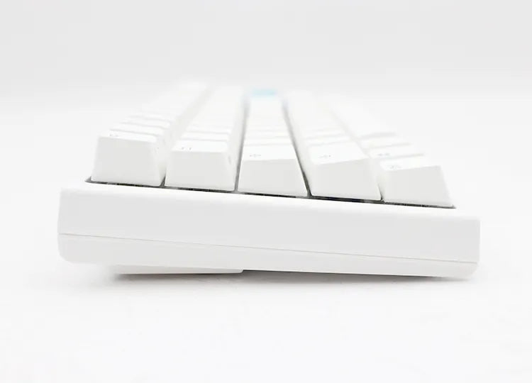 Ducky Keyboard One 2 Pro 60% Mechanical Keyboard; RGB; PBT Double Shot Keycaps  - White- Cherry Silent Red.