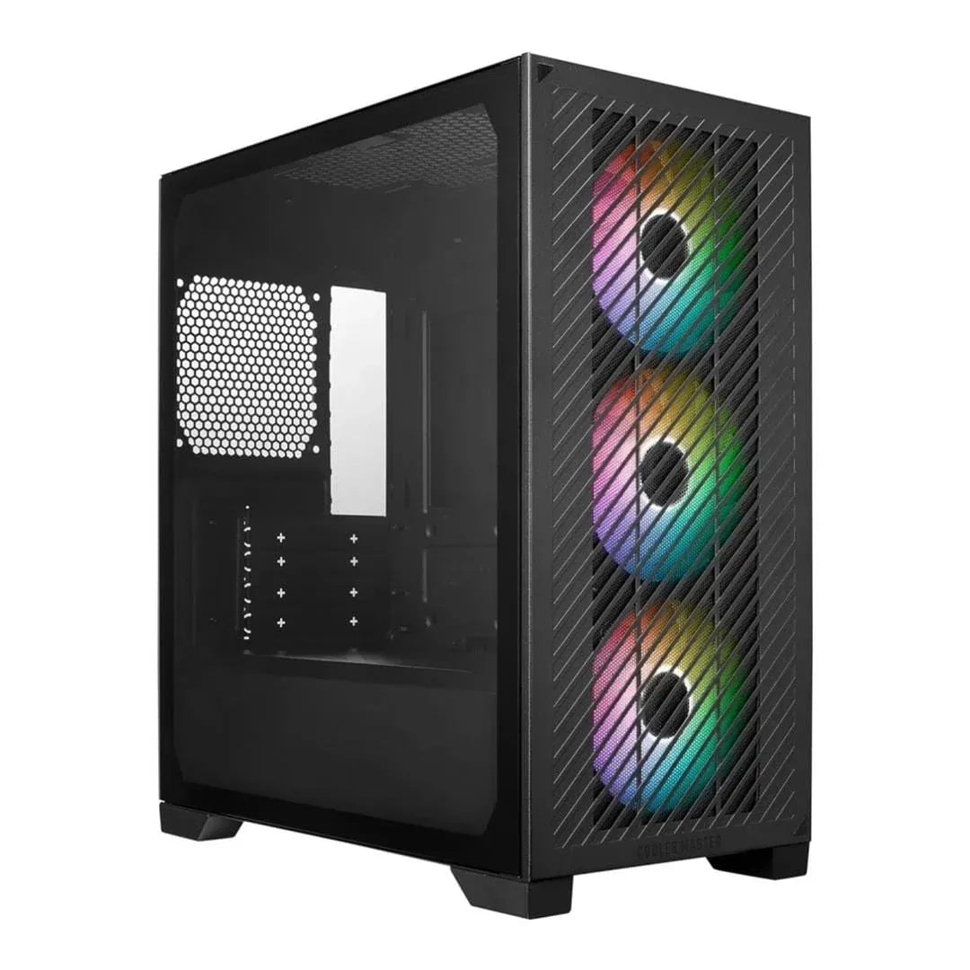Cooler Master Masterbox Elite 301 Mirco-ATX Airflow PC case pre-installed 3x 120mm ARGB fans