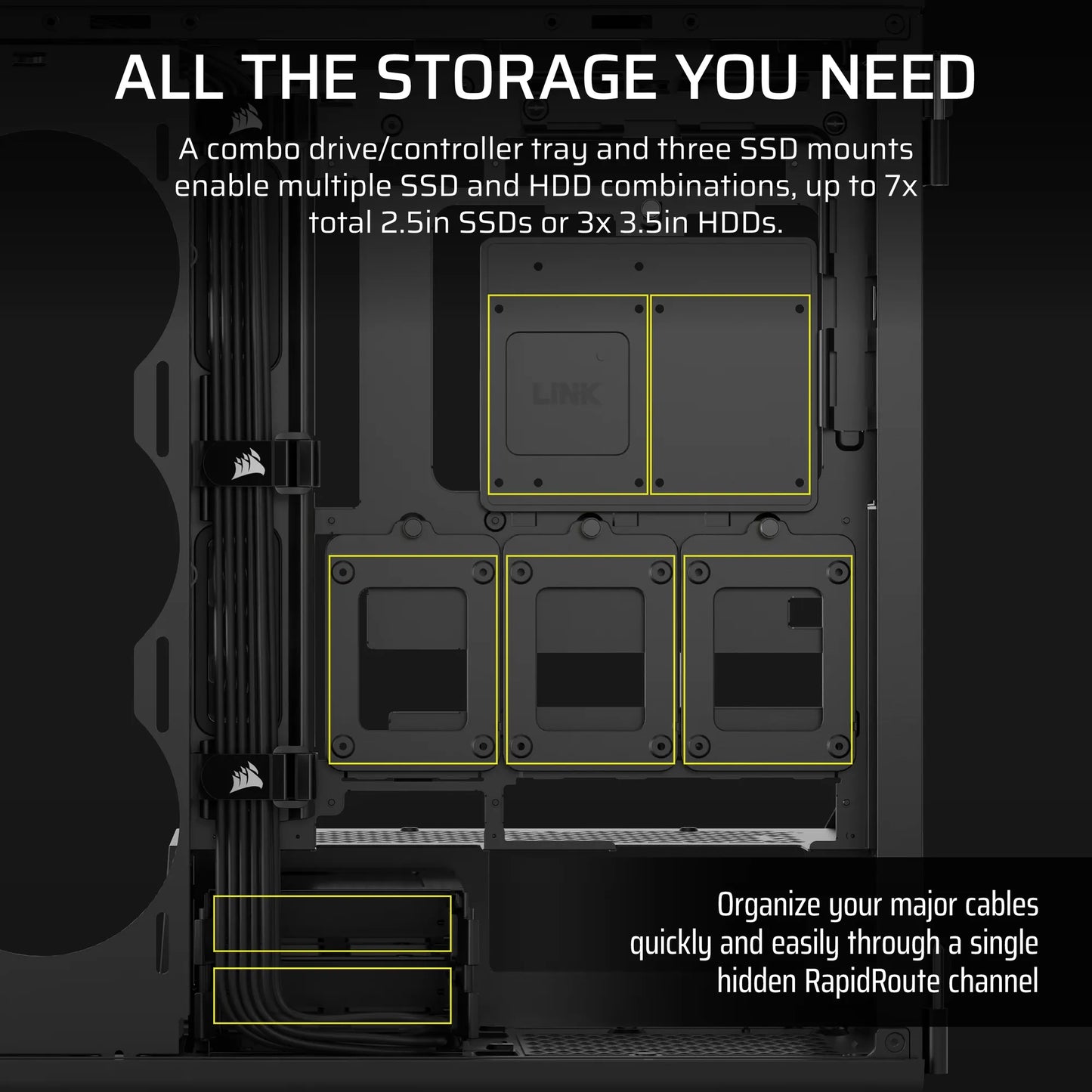 5000T Mid-Tower PC Case; Black