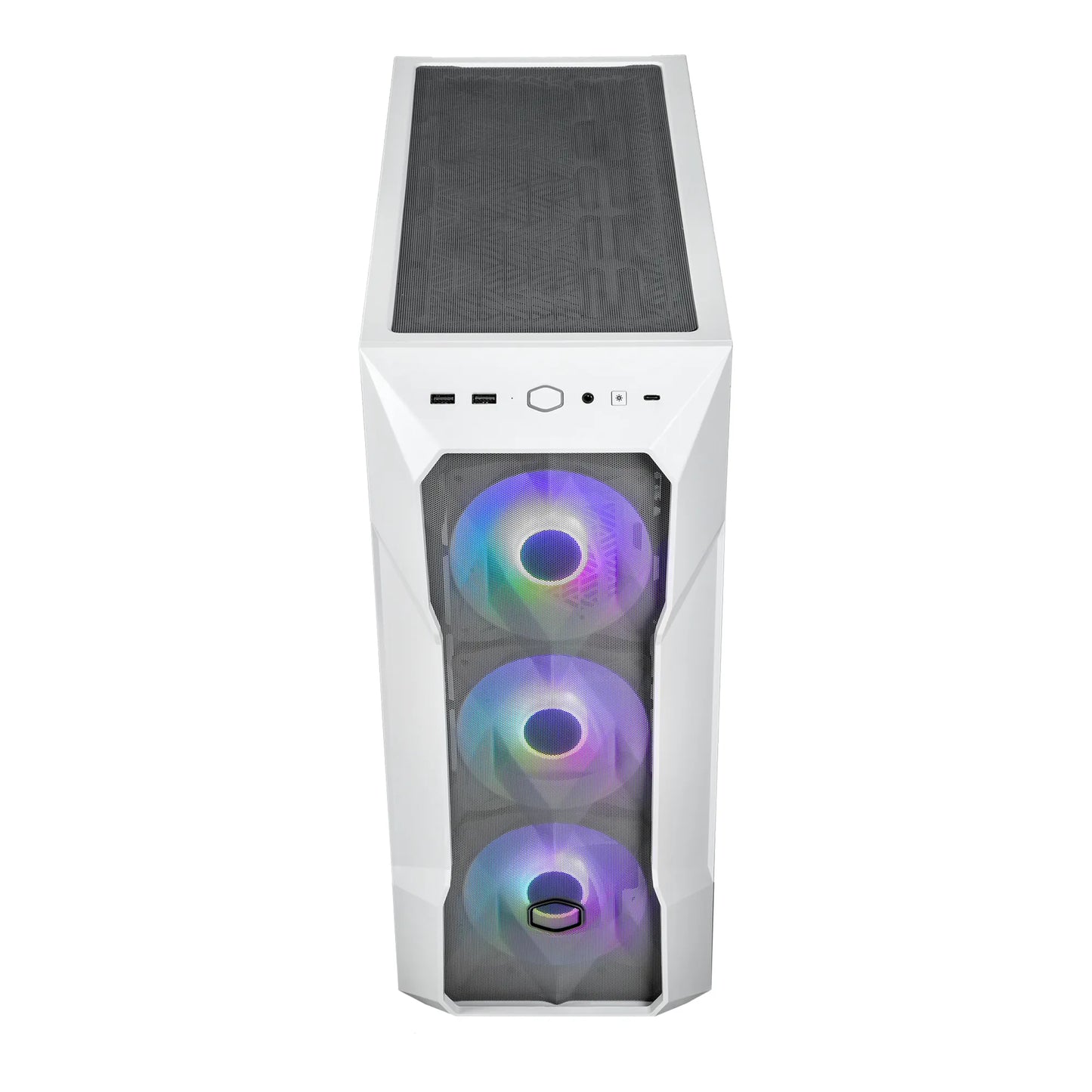 Cooler Master Case MasterBox TD500 Mesh V2 White - ARGB ATX PC Case