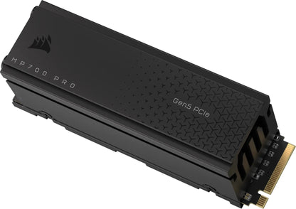 Corsair MP700 PRO 1TB M.2 NVMe PCIe Gen. 5 x4 SSD with Cooler; Read Up To 11 700MB/s; Write up to 9600MB/s