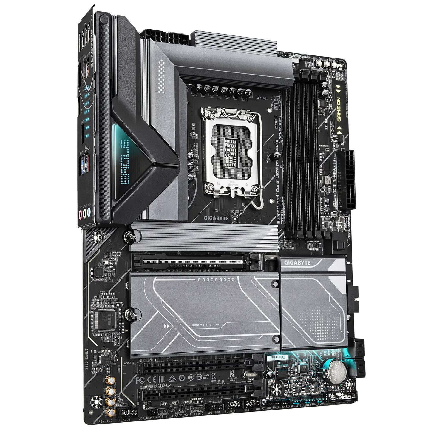 GIGABYTE Intel® Z890 Chipset for LGA 1851; 4x DDR5; 4x M2; USB4® USB Type-C®/DP; ATX.