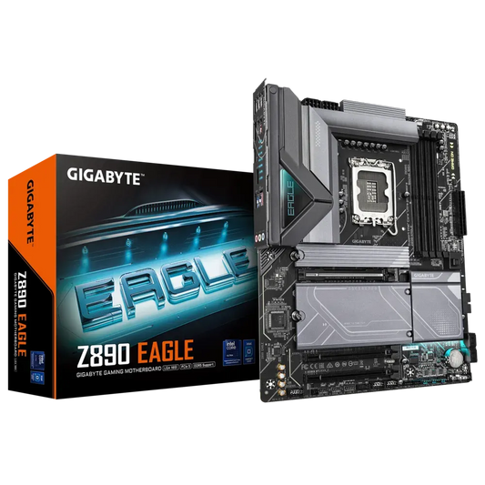 GIGABYTE Intel® Z890 Chipset for LGA 1851; 4x DDR5; 4x M2; USB4® USB Type-C®/DP; ATX.