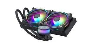 Cooler Master Cooler ML240 IllusionARGB Liquid Cooler; 240mm Radiator; 2 x 120mm ARGB Illusion; Transparent Pump Design