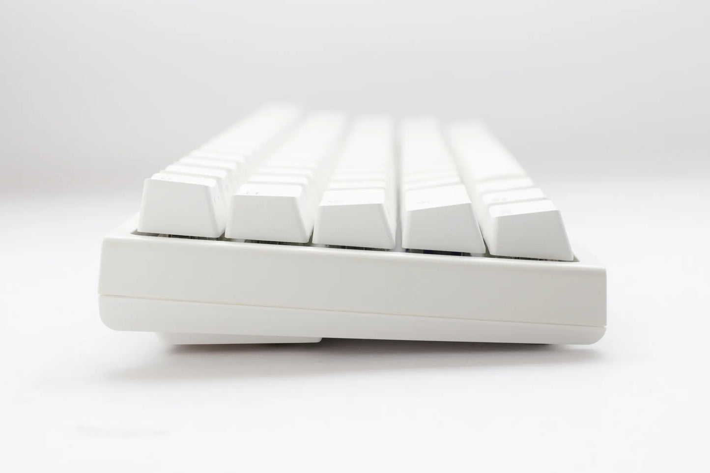 Ducky Keyboard One 2 Pro 60% Mechanical Keyboard; RGB; PBT Double Shot Keycaps - White- Cherry Silver.