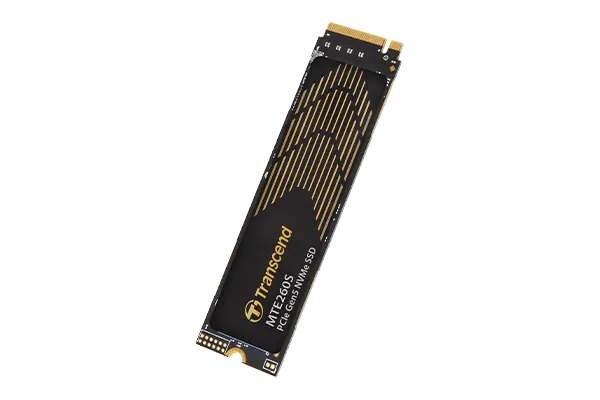 TRANSCEND 1TB MTE260S PCI-E GEN 5X4 M.2 NVMe 2280 SSD 3D NAND -14000 MB/s Read 9800 MB/s Write- Graphen Heat Spreader -750TBW