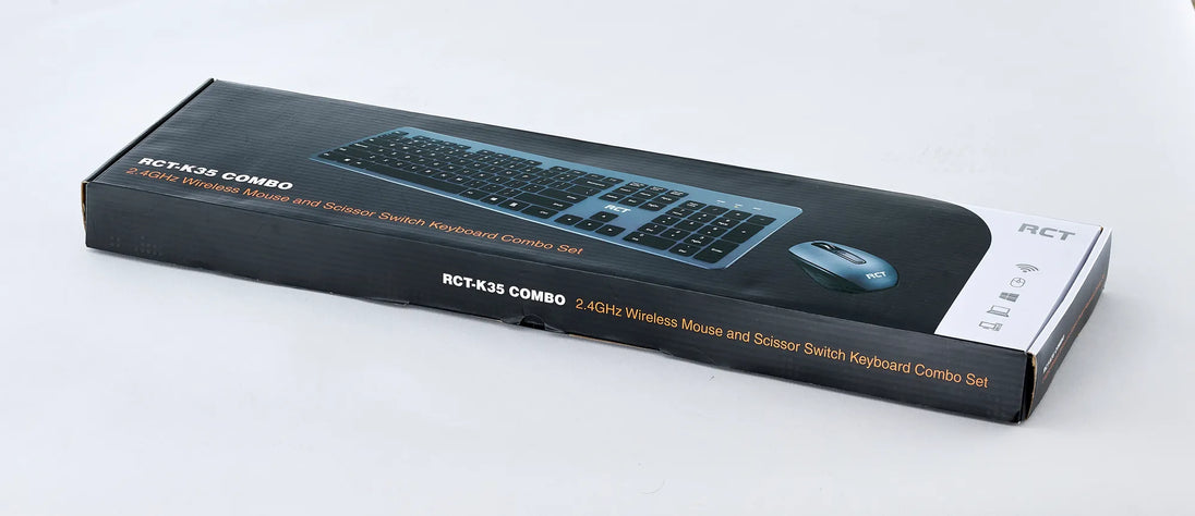 Kay Files Rct RCT Wireless Keyboard and Mouse Combo | 104-key Slimline Scissor Switc
