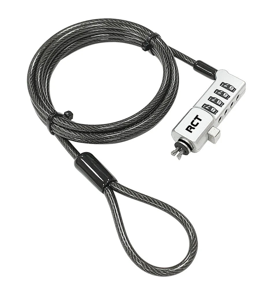 RCT 4 digit combination lock with 3-1 lock heads; 1.8m.