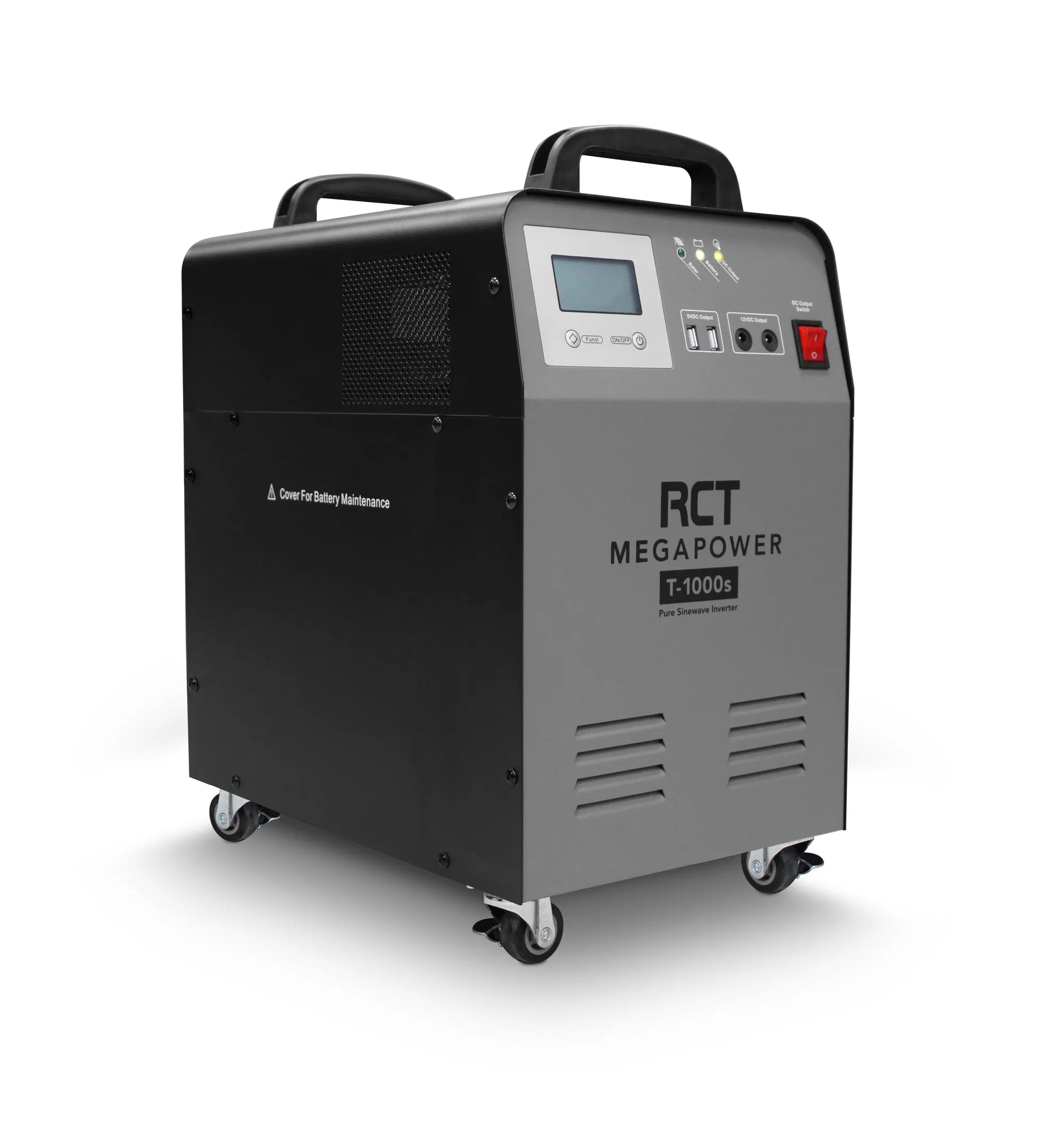 RCT 1KVA/1000W LINE INTERACTIVE UPS INVERTER TROLLEY - 1 X 100AH GEL BATTERY (Warranty Electronics- 1 year; Battery 6 Month)