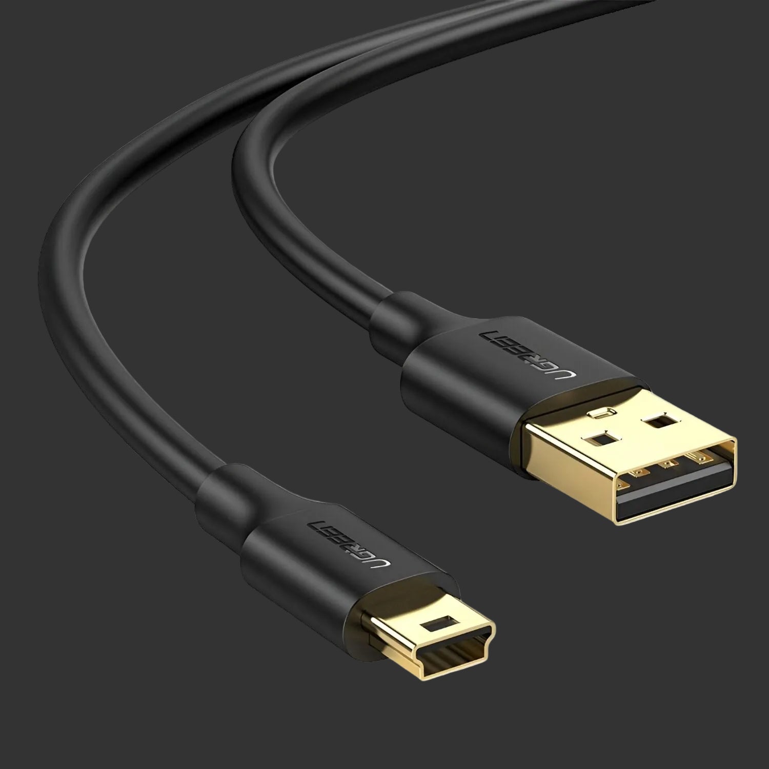 UGREEN US132 USB to Mini USB 2.0, 450Mbps SuperSpeed Cable - 1m
