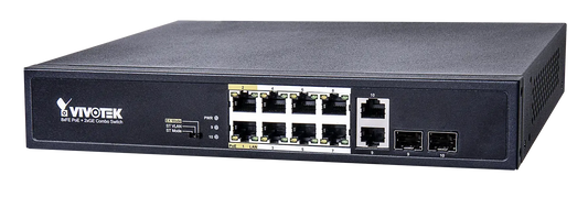 Unmanaged 8xFE PoE + 2xGE/ SFP Combo; Rackmountable Switch