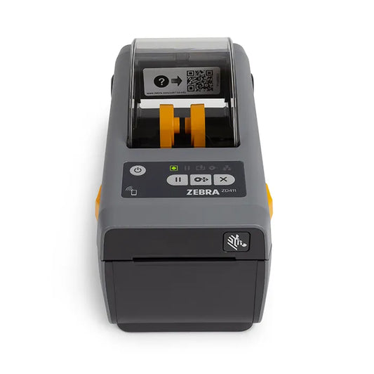 Zebra Direct Thermal Printer ZD411; 203 dpi; USB; USB Host; Modular Connectivity Slot; BTLE5; EU and UK Cords; Swiss Font; EZPL